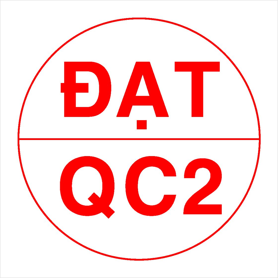 Con dấu QC đạt hình hình tròn mẫu 4